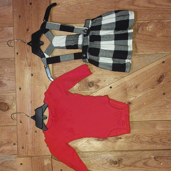 Infant Baby Girls Size 3 Months Onesie Dress Outfit - Picture 2 of 2